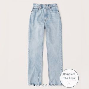 Abercrombie Curve Love Ultra High Rise 90s Straight Jean
